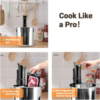 Inkbird WiFi Sous Vide Botmixer 1000W - Rozsdamentes Acél Vízkeringető Főző 12L Kapacitással, Pontos Hőmérséklet Szabályozás, Applikációs Ve 5
