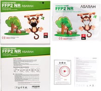 FFP2 S-es Szürke Mini Maszk 20db - Higiénikus Csomagolás 7