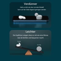 ESSONIO Bluetooth Alvó Fülhallgató - Ultrakönnyű 2g Fekete Füldugó Mikrofonnal, IPX5 Vízálló, 7 Órás Üzemidő, Oldalt Alvóknak 3