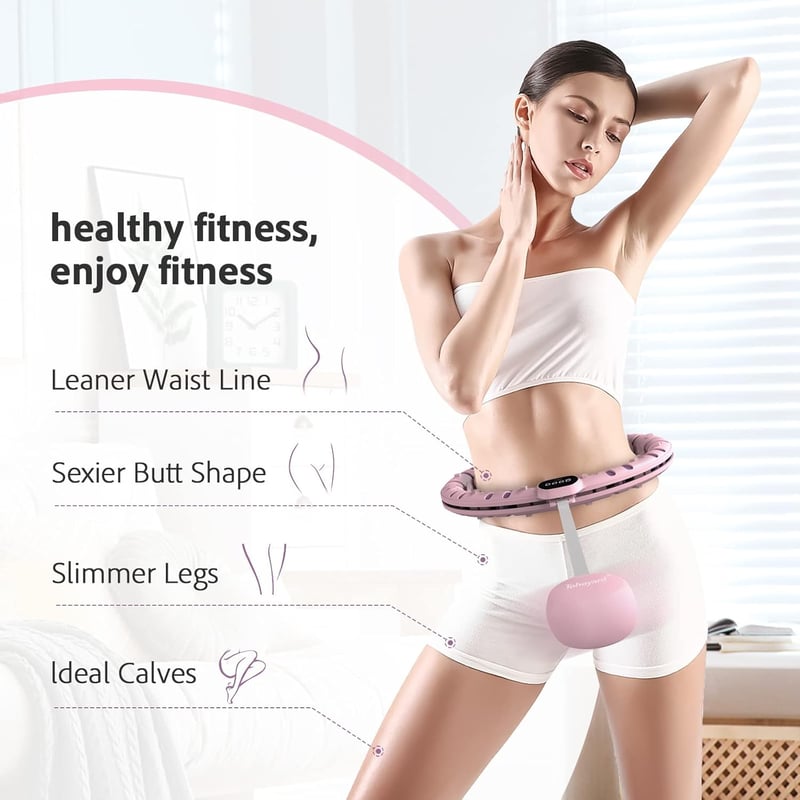 BubbaCare Okos Hula Hoop Karika Felnőtteknek - Állítható, Fogyasztó Edzőeszköz