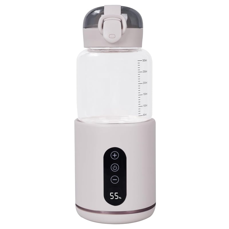 Hoapin hordozható cumisüveg-melegítő, 5200 mAh akkumulátor, 37-55°C, 300ml, fehér