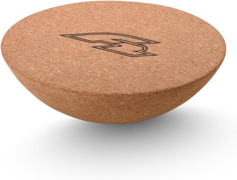 F2 Balance Board Cork félgömb 30x10cm - Egyensúlyozó tréner jóga és fitness