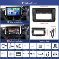 Rimoody 10,1" Android Autórádió Peugeot 2008/208 (2012-2018) - 8 Magos, 4GB+64GB, GPS, WiFi, Bluetooth, CarPlay, Tükrözés, FM/RDS/DAB 7