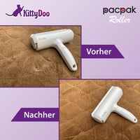 KittyDoo PAC PAK Szőreltávolító - Újrahasználható Szösztelenítő Henger Kutya, Macska Szőrre - Bútor, Szőnyeg, Ágy Tisztító Kefe 4