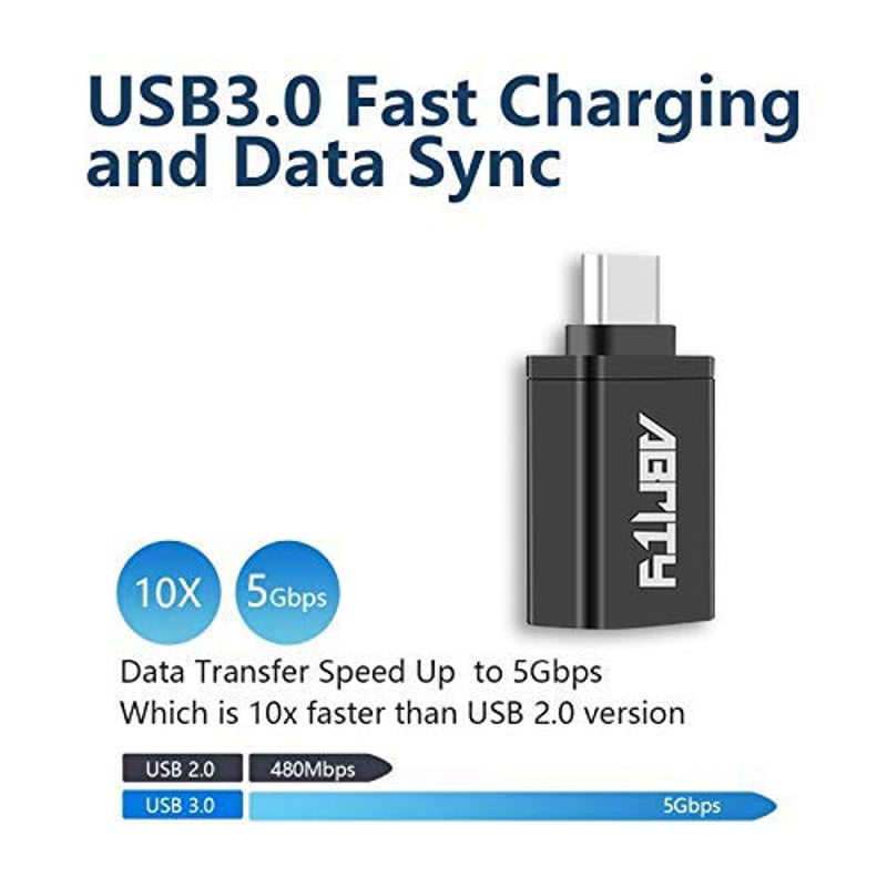USB-C - USB 3.0 adapter MacBook, Pixel és Surface készülékekhez, OTG funkcióval