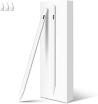 MEKO Stylus Toll Apple iPad 2018-2025 Modellekhez - Gyorstöltés, Tenyérérzékelés és Dőlésérzékenység - iPad Pro/Air/Mini Kompatibilis - White 1