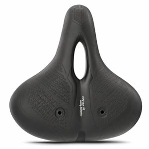 Șa de bicicletă VELMIA CITY, ergonomică, pentru bărbați și — clemă lipsă, urme vizibile de fixare a clemei (stare: vezi poza 2)