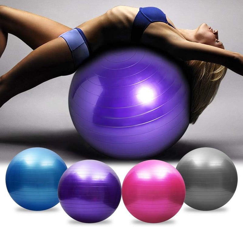 TOMSHOO Robbanásbiztos Jóga Labda 45-75cm - Stabil Fitness Gimnasztikai Labda Pumpával