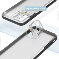 iPhone 11 Ütésálló Fekete Szilikon Tok Kitámasztóval 8
