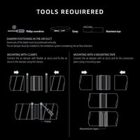 WeCooper DN 100 mm Visszaáramlás-gátló Szelep Szellőzőcsőhöz - Alumínium Acél Ötvözet, Ezüst Színű, 160g 6