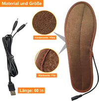 USB-s fűthető talpbetét, mosható, férfi és női méretben 7