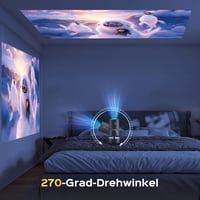 AUBOR MENTECH 4K Mini Projektor Beépített Akkumulátorral - WiFi 6, Bluetooth 5.2, Android OS, 150" Kijelző, Automatikus Keystone Korrekció,  13