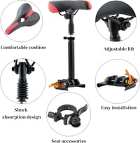 Yungeln Állítható Magasságú Elektromos Roller Ülés 47-64 cm - Xiaomi 1S/Pro/Pro2/Mi3 Kompatibilis, Alumínium Váz, 200 kg Teherbírás 2