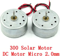 Leloo 5db Mini DC Motor 2mm - 1.5-6V Kefe Motor 1200 RPM - Mikro 300 Napelemes Motor Barkács Alkatrész DIY Projektekhez - Fém Ház 2