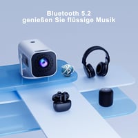 Eroshoo Mini Projektor 1080P Natív Felbontással - 4K Támogatás, 210° Forgatható, Android 11, WiFi 6, Bluetooth 5.2, Hordozható Házimozi Proj 7