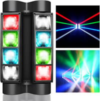 BETOPPER Mozgófejes RGBW LED Diszkófény DMX512 Vezérléssel 1
