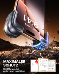 andobil Univerzális Telefontartó Kerékpárra és Motorra - 360° Forgatható, Ütésálló, Egykezes Használat, 15-46mm Kormányra 2