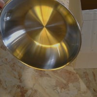 Nerezová wok panvica BK Bright, 28 cm, 3-vrstvová, indukčná, leštená oceľ — poškriabaná, chybná, na náhradné diely (stav: pozri 2. obrázok) 2