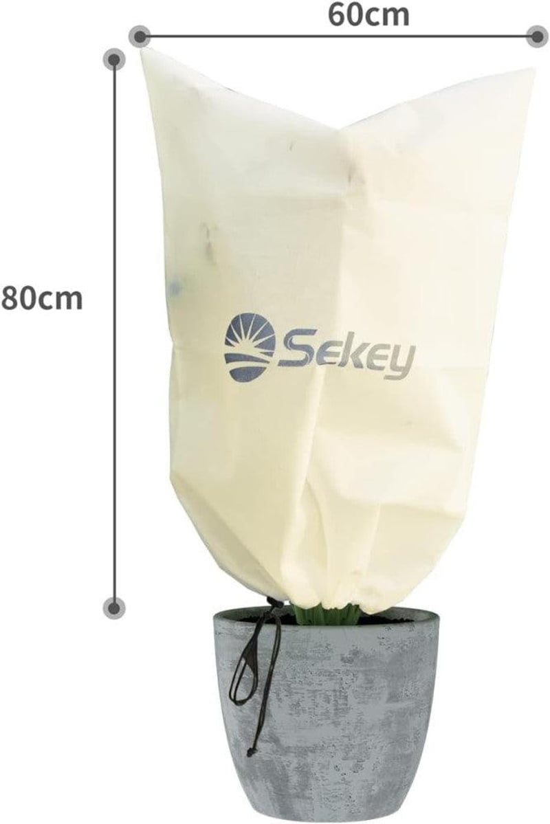 Sekey Beige Növényvédő Takaró 80x60cm, Zsinóros, Télálló