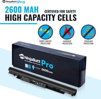 HP NinjaBatt akkumulátor Pavilion laptopokhoz - 2600mAh, Samsung cellák 4
