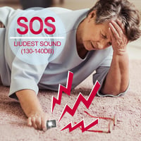 Thopeb Önvédelmi Kulcstartó - 130 dB Újratölthető Személyi Riasztó Szirénával és SOS LED Villogóval - Biztonsági Segélyhívó Nőknek, Idősekne 4