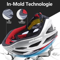 Shinmax LED-es kerékpársisak levehető szemüveggel - férfi, női MTB bukósisak 2
