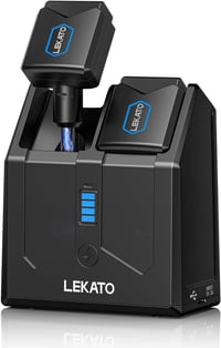 LEKATO 5.8GHz Vezeték Nélküli Gitár Rendszer Töltődobozzal - 4 Csatornás Adó-Vevő Szett Gitárhoz, Basszushoz és Elektromos Hangszerekhez 1