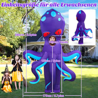 Danxilu Felfújható Jelmez Felnőtteknek - Polip és Dinoszaurusz Teljes Test Állatjelmez Férfiaknak és Nőknek - Vicces Cosplay, Party és Ünnep 2