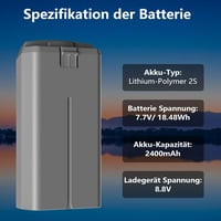DJI Mini 4K/2/SE drónhoz 2400 mAh intelligens akkumulátor szett, 31 perc repülési idő 4