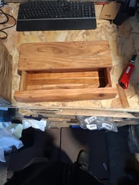 vidaXL Tömör Akácfa Fali Polc 40x17x8 cm, 1 db (szett töredéke) 5