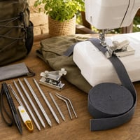 Štartovací balík pre šitie: magnetické vodidlo + ihly na šnúrky + guma 20 mm, 9 m 1