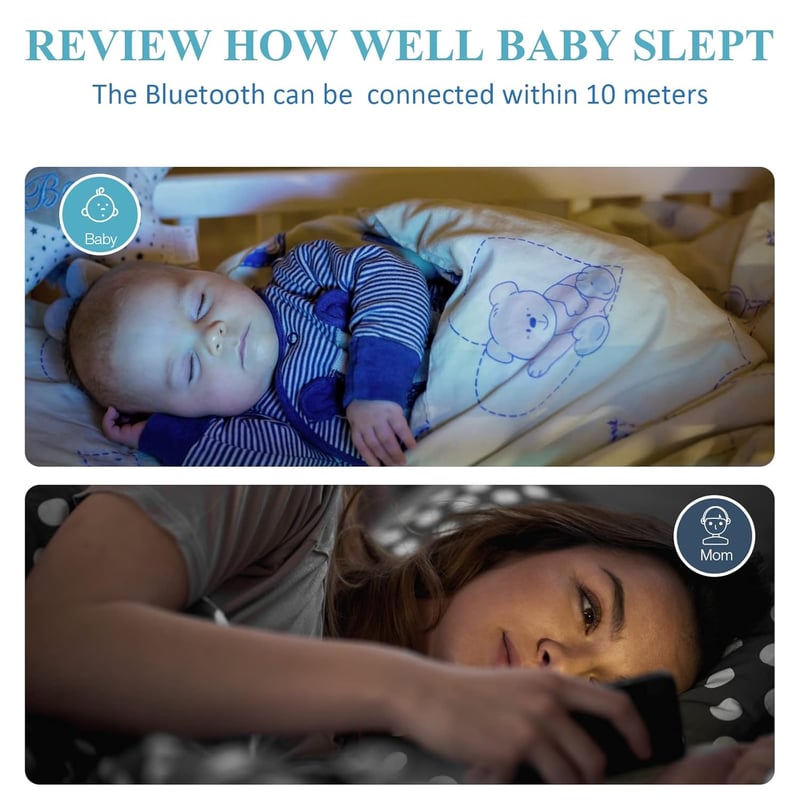 Wellue Baby O2 Pulzoximéter Csecsemőknek - Folyamatos Oxigénszint és Pulzusmérő, Bluetooth Riasztással, Ingyenes Alkalmazással, Kék