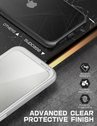 Apple iPhone 13 Pro Max Vékony Szürke Szilikon Védőtok - Ütésálló, Átlátszó 6