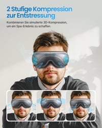 RENPHO Eyeris 2 Szemmaszírozó - Melegítő, Vibráló, Bluetooth Zenés Szemmasszázs Maszk, 5 Üzemmód, Újratölthető, Szemfáradtság és Duzzanat El 3