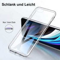 Apple iPhone 7/8/SE Átlátszó Vékony Szilikon Védőtok 4