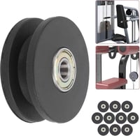 Fitnesz géphez való 50 mm-es nylon csapágyas görgő, 10 db-os szett 9