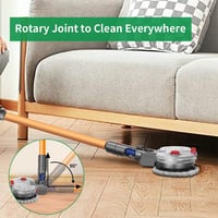 Dyson V15 V11 V10 V8 V7 porszívókhoz elektromos felmosó feltét, levehető tartállyal és 12 mosható moppal 4