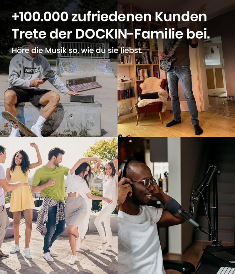 DOCKIN MA100 Mikrofon Kar - 84 cm Állítható Acél Mikrofonállvány Kábelelvezetéssel, Røde/Razer Kompatibilis, Asztali Rögzítővel, Podcast/Str