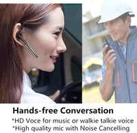 Baofeng UV-82, UV-5R, BF-888S rádiókhoz Bluetooth PTT fülhallgató és mikrofon 4
