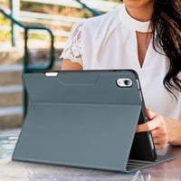 HOLIMET iPad Air 11/10,9" Tok M3/M2/6/5/4 Generációhoz, Apple Pencil Tartóval, Kék PU Bőr Védőtok, Automatikus Alvás/Ébresztés, Állítható Ál 6
