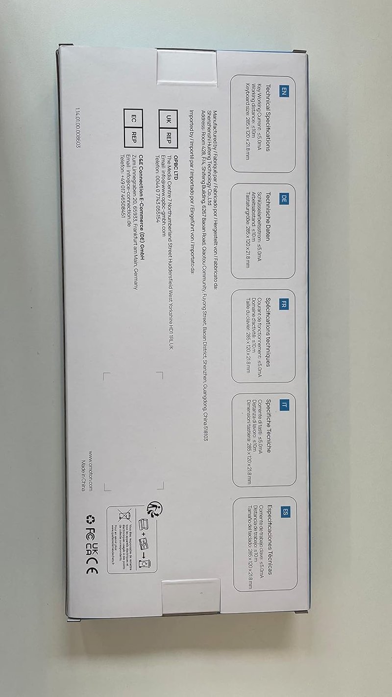 Apple MacBook kompatibilis OMOTON ezüst Bluetooth billentyűzet, QWERTY olasz kiosztással