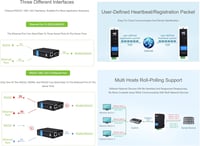 Waveshare RS232/RS485/RS422-RJ45 Ethernet Átalakító Modul, Ipari Sínre Szerelhető Szigetelt Soros Szerver, TCP/IP Konverter, 10/100M Auto-Ne 3