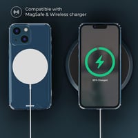 iPhone 13 Ütésálló Tok - Moozy Xframe Átlátszó Szélű, Kettős Színű TPU Kerettel 6