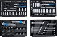 BGS 74000 Profi Dugókulcs Készlet 300 Részes - 1/4", 3/8", 1/2" Hajtásméretekkel, Metrikus és Colos Méretekkel, Króm Kivitel, Gumi Markolatt 8