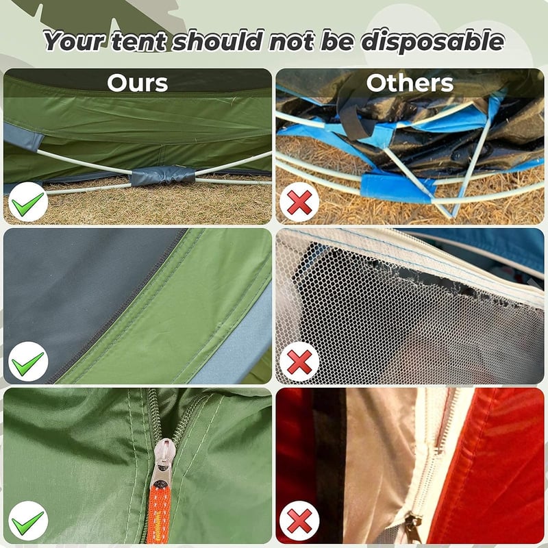 Tenda 2-3 személyes automata vízálló pop-up sátor kempingezéshez