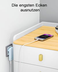 Zinooy 35W USB-C Gyorstöltő Adapter 2 Portos Lapos Kialakítással - iPhone 15/14/13, Samsung Galaxy S24/23, iPad, Xiaomi Kompatibilis 4