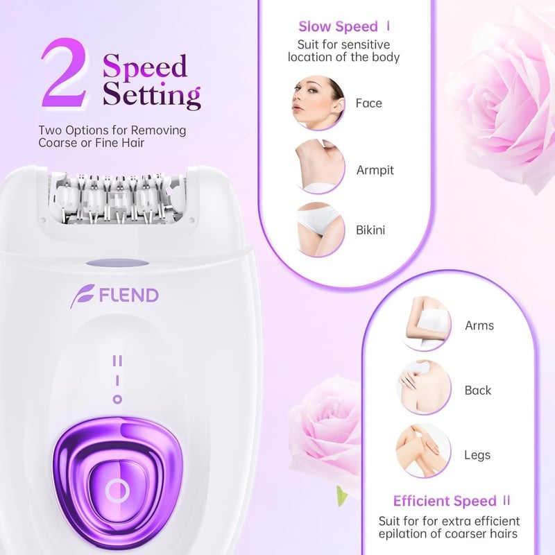Philips 2 az 1-ben női epilátor és borotva LED fénnyel, arcra és lábra