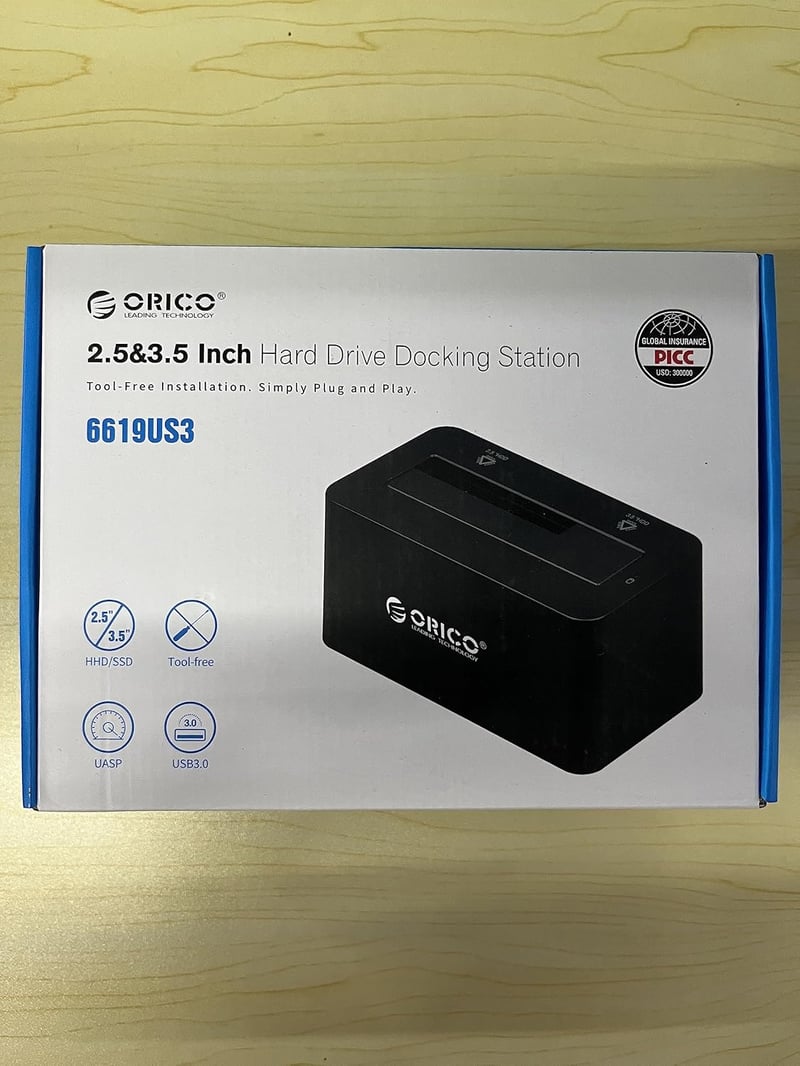 ORICO USB 3.0 Külső HDD Dokkoló - 20TB-ig, SATA Kompatibilis