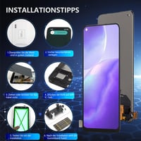 RongZy Kijelző Oppo Find X3 Lite CPH2145/RENO5 5G Készülékhez - Érintőképernyős Digitalizáló Csereképernyő Szerelési Eszközökkel, Fekete 4