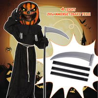 Tökfej jelmez gyerekeknek - Halloween töklámpás kosztüm maszk (L méret) 4
